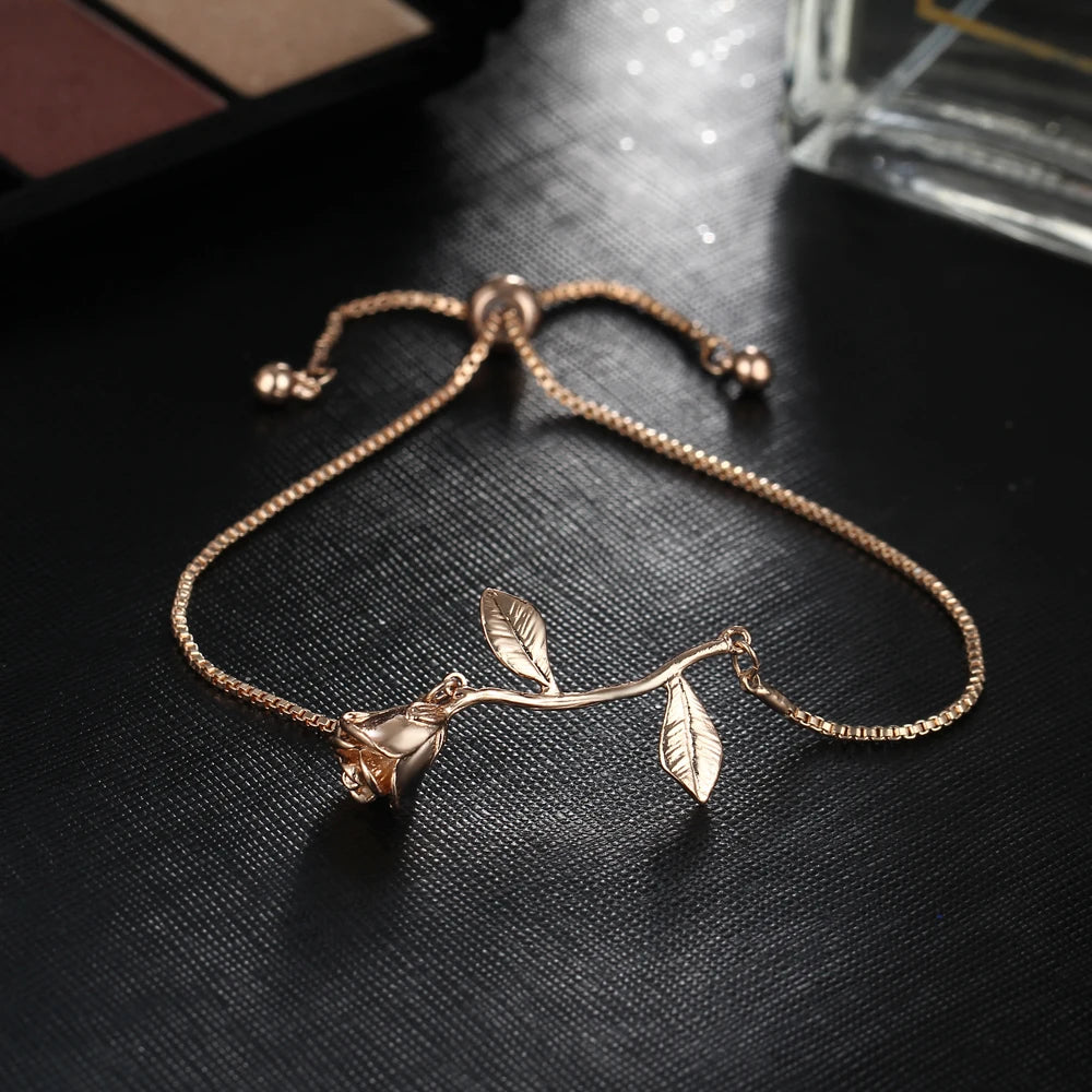 Rose Charm Bracelet