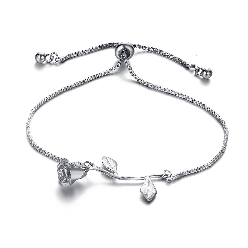 Rose Charm Bracelet