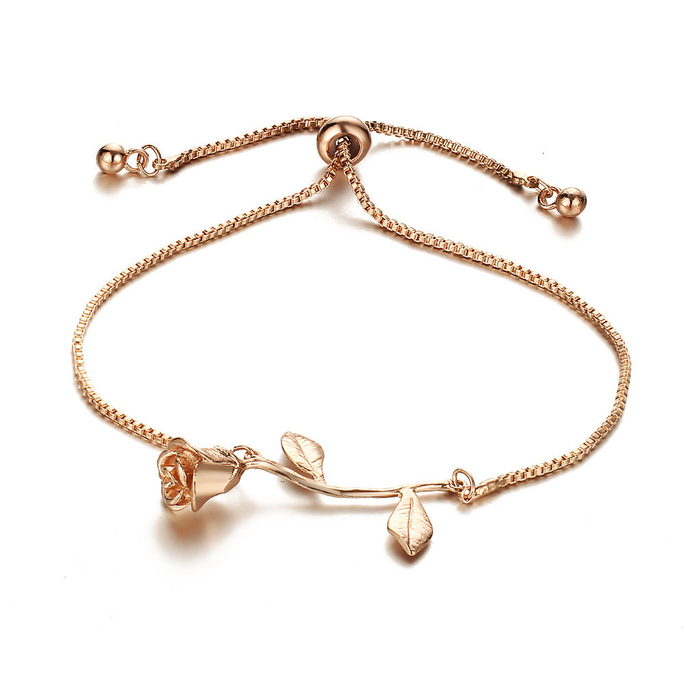 Rose Charm Bracelet