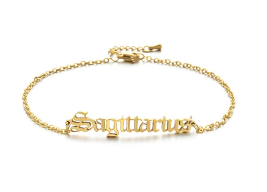Stainless steel twelve constellation anklet