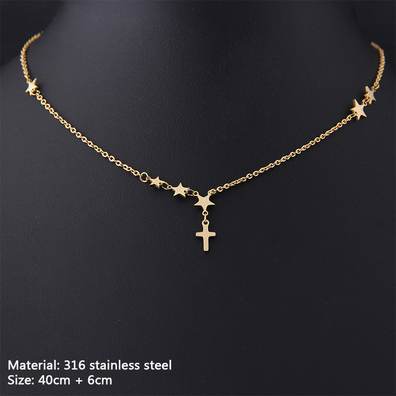 Stainless Steel Cross Necklace