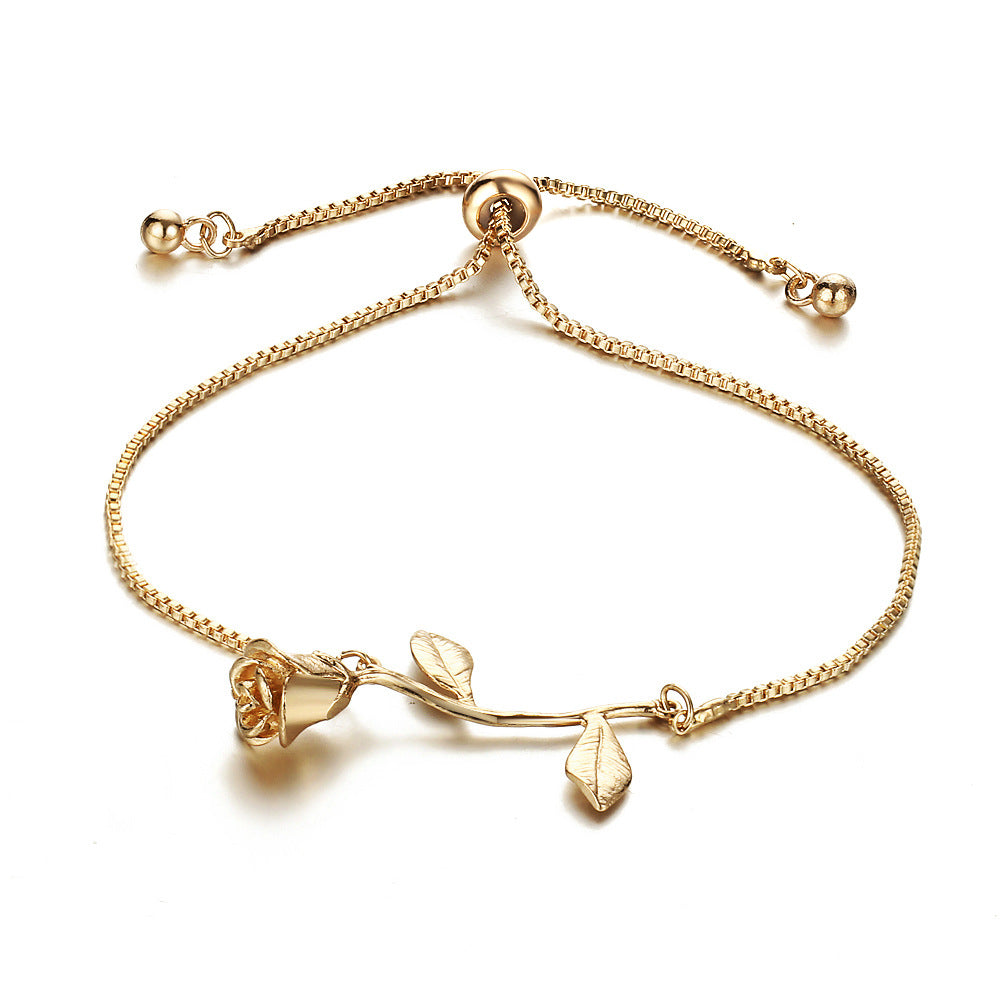 Rose Charm Bracelet