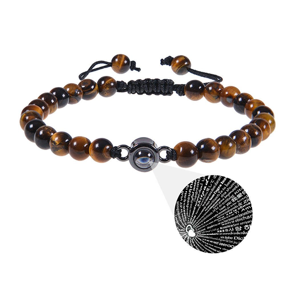 Photo Projection Bracelet 100 Languages "I Love You"