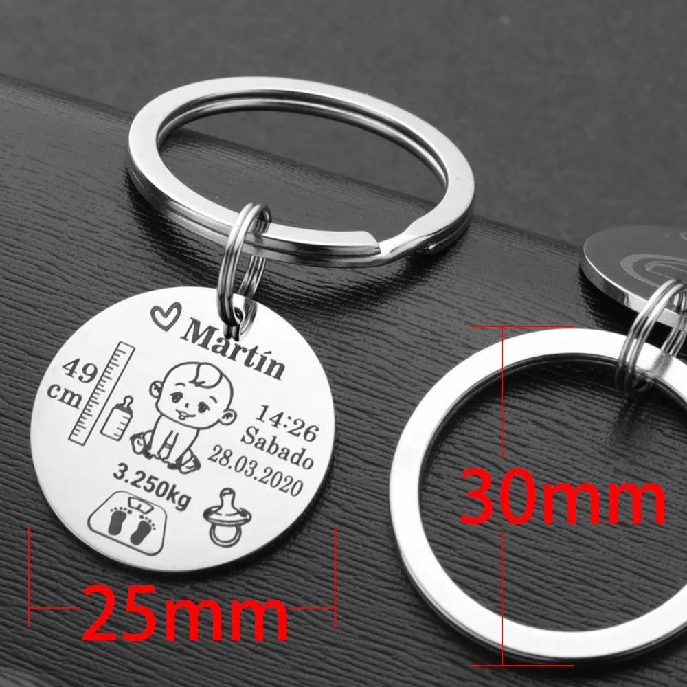 Lovely Personalized Baby Boys Girls Keychain