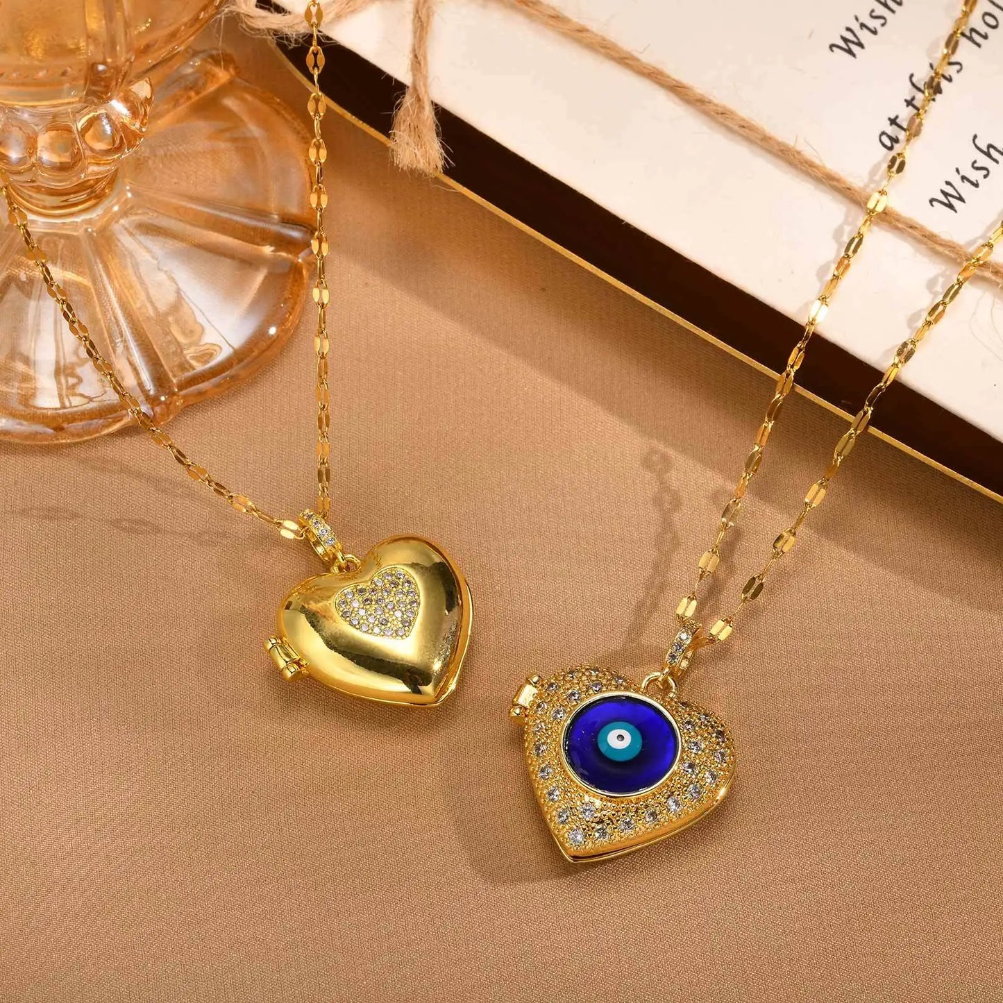 Stainless Steel Chain Heart Picture Custom Pendent Necklace