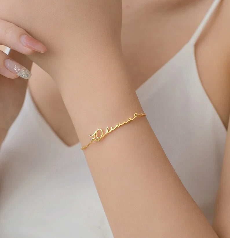 Custom Name Bracelet Stainless steel Dainty Bracelets