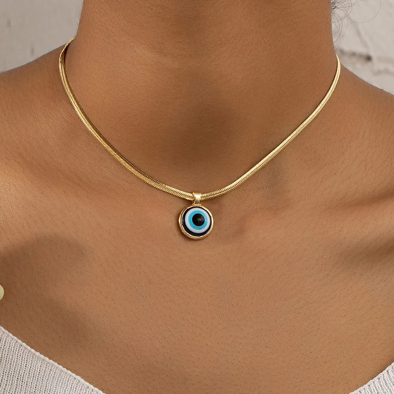 Turkish Double Evil Eye Necklace