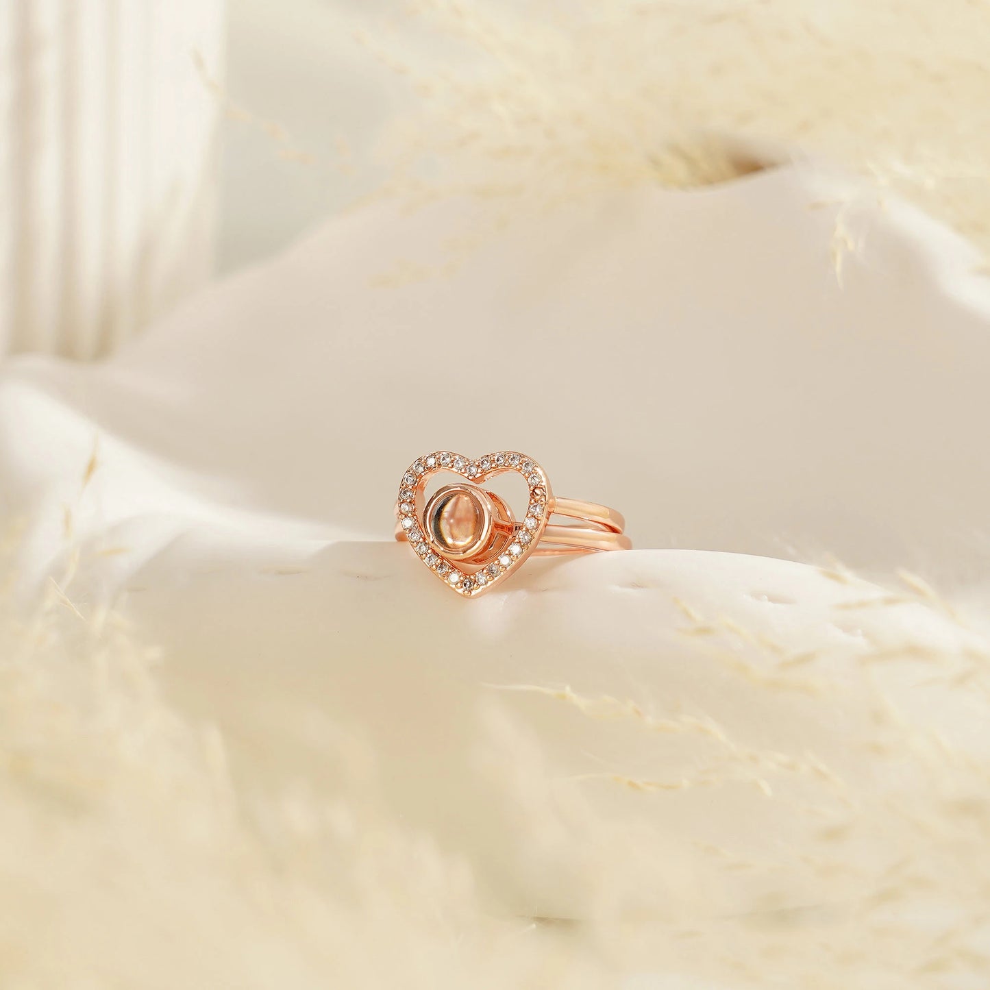 Custom Photo Projection Statement Ring