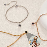 Projection Photo Circle Bracelet with Stainless steel