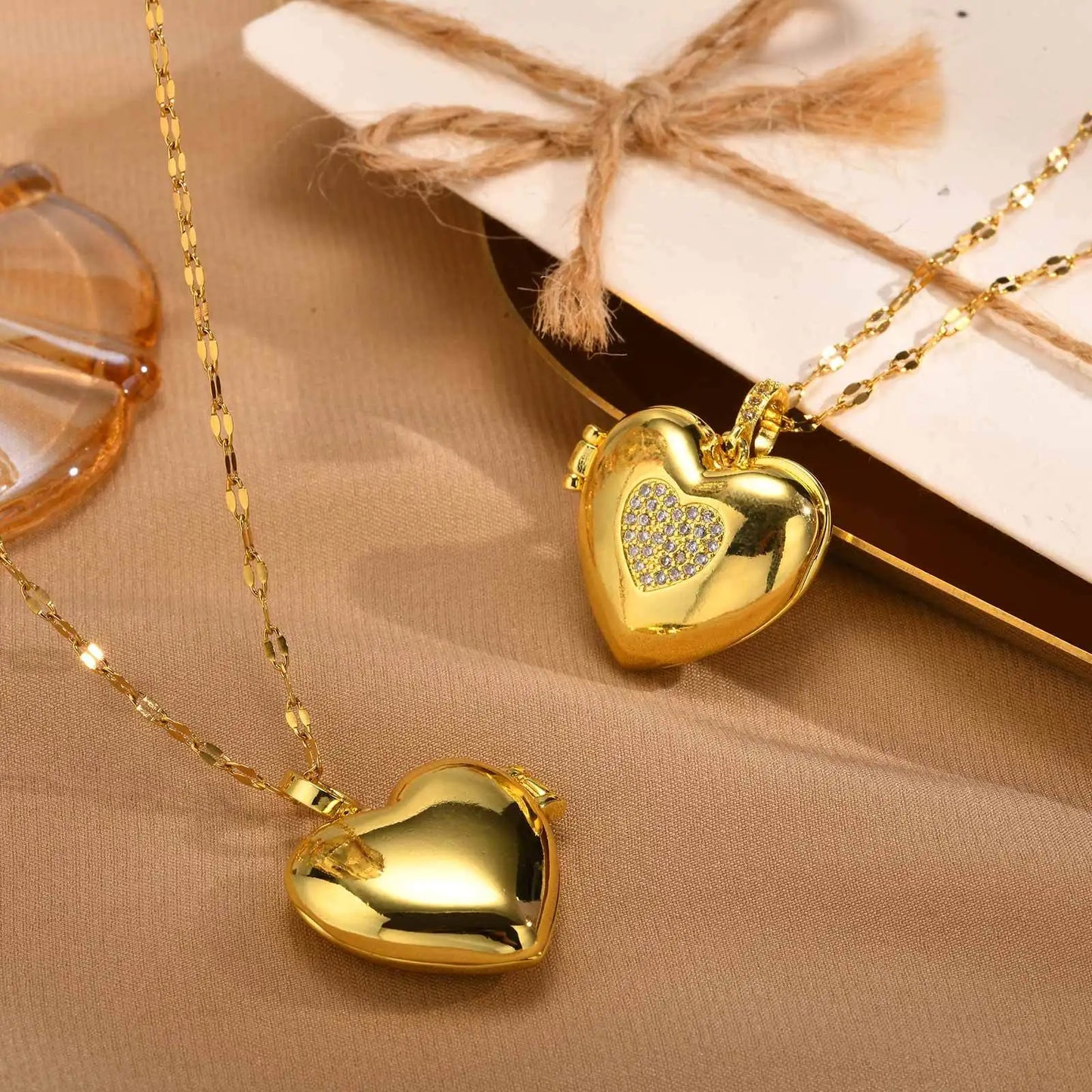 Stainless Steel Chain Heart Picture Custom Pendent Necklace