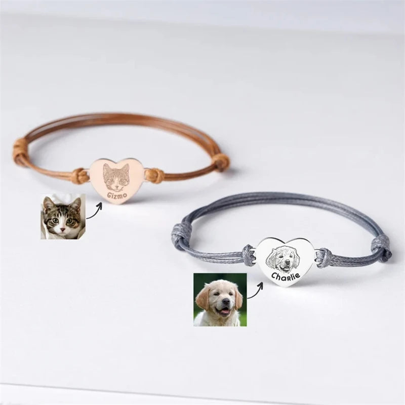 Custom Pet Portrait Bracelet Personalized Gift