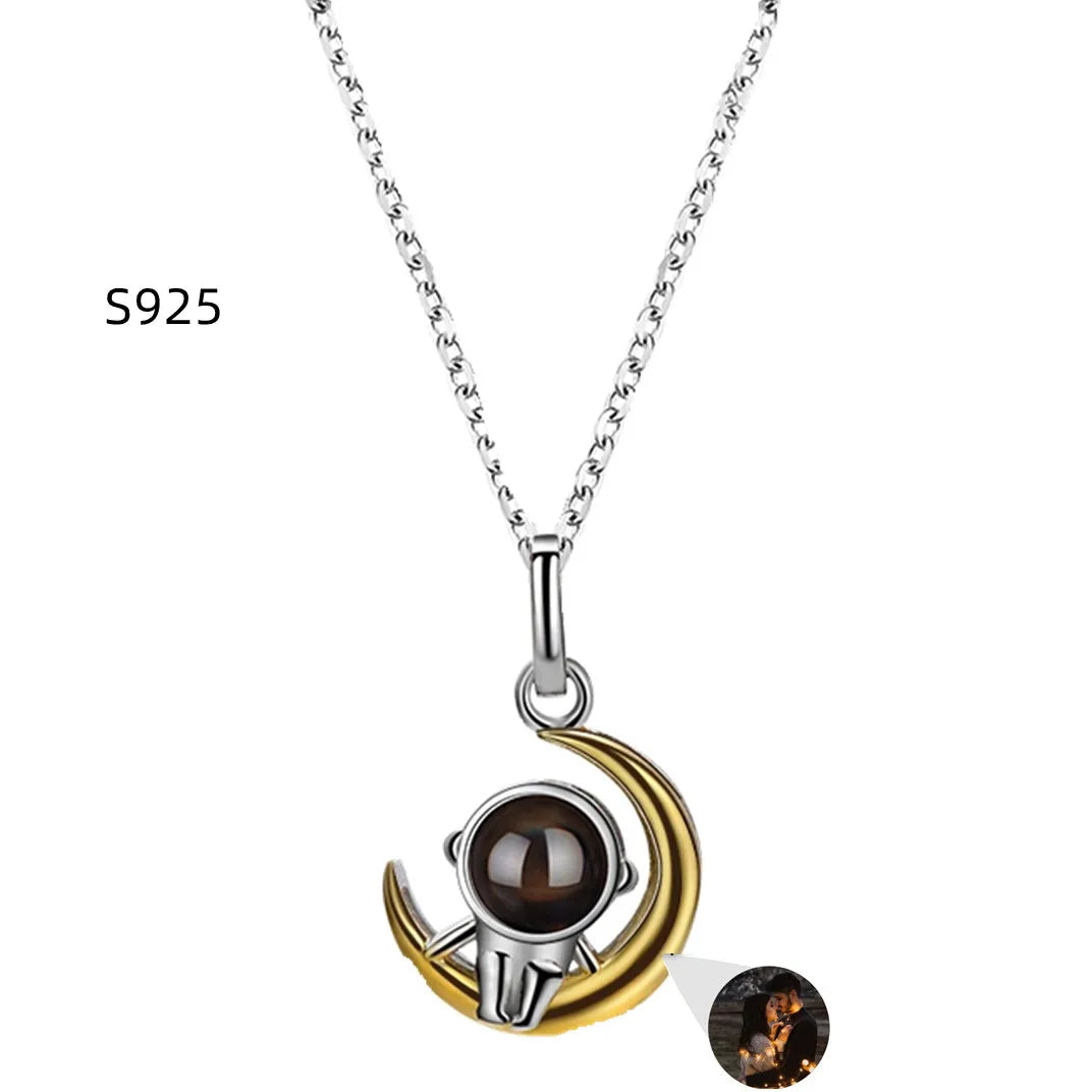 Custom Heart Projection Necklace – Personalized Photo Memory Gift