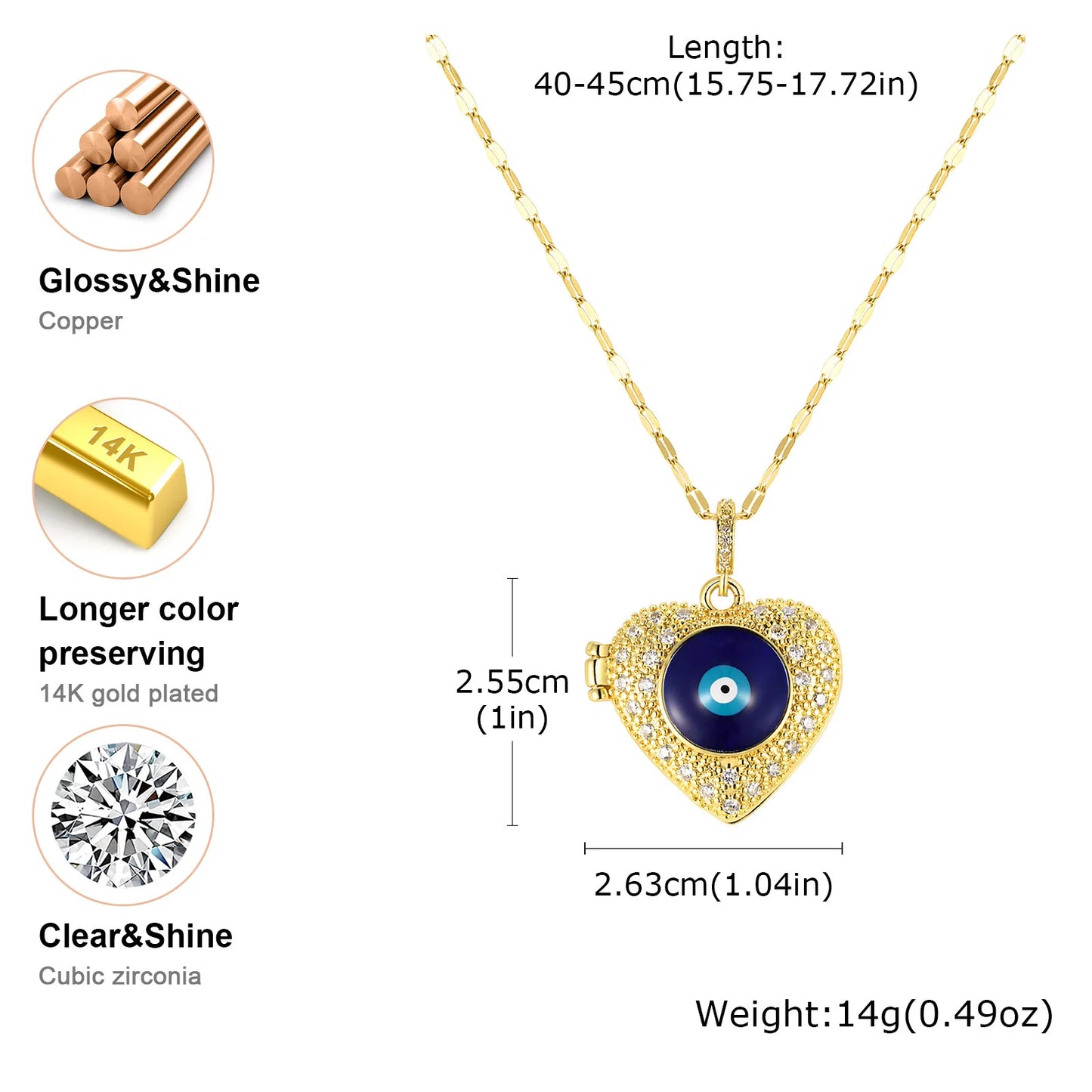 Stainless Steel Chain Heart Picture Custom Pendent Necklace