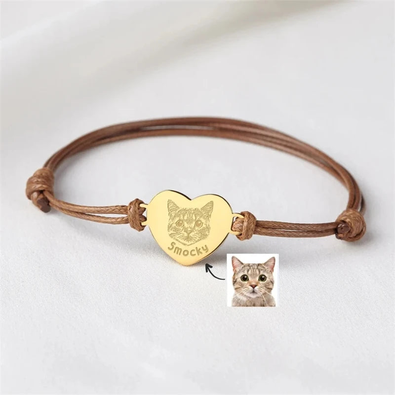 Custom Pet Portrait Bracelet Personalized Gift