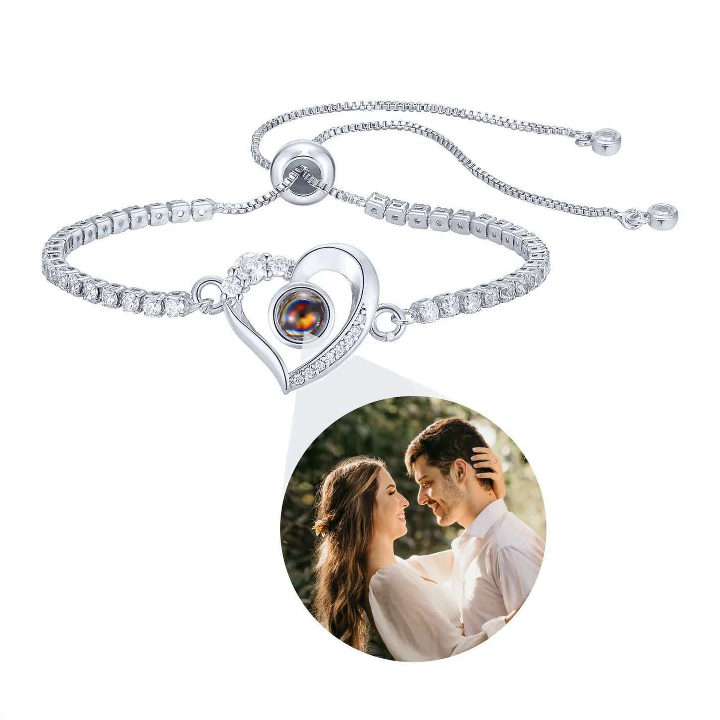 Vnox Custom Photo Projection Bracelet