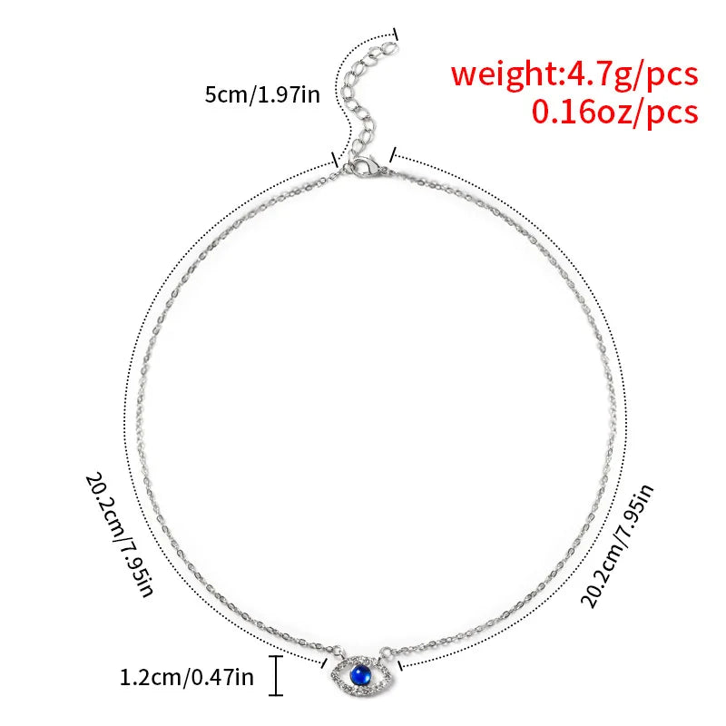 Turkish Double Evil Eye Necklace