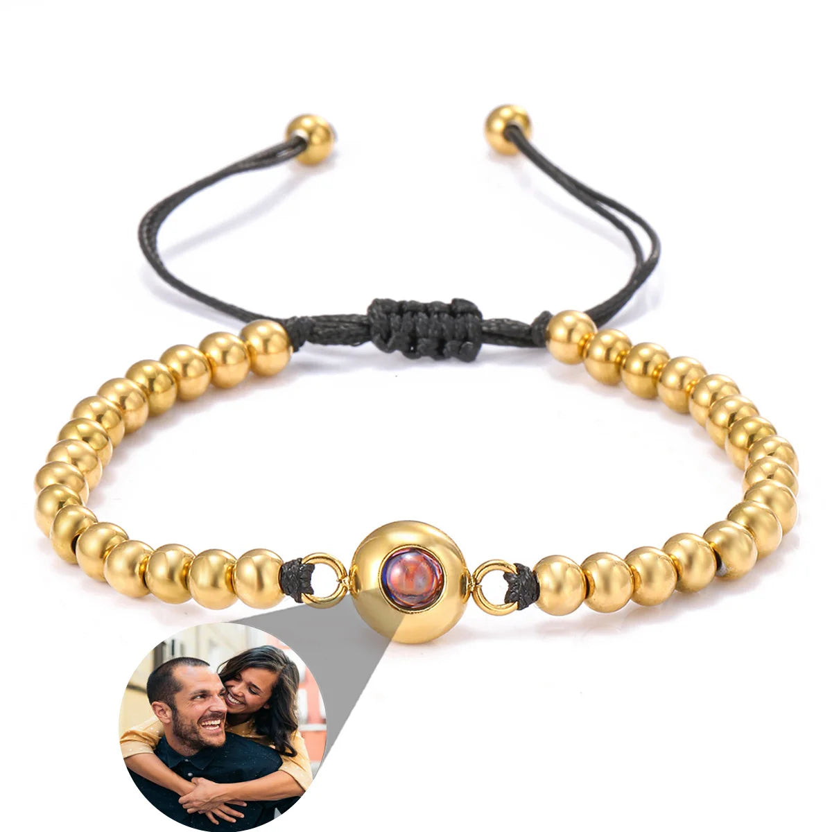 New Infinity Memory Photo Projection Bracelet – Custom Picture Keepsake for Loved Ones
