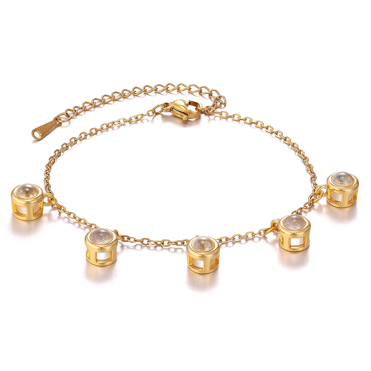 Custom Multi-Photo Projection Bracelet Personalized Gift for Women