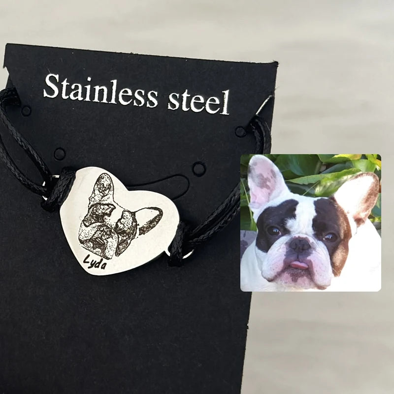 Custom Pet Portrait Bracelet Personalized Gift