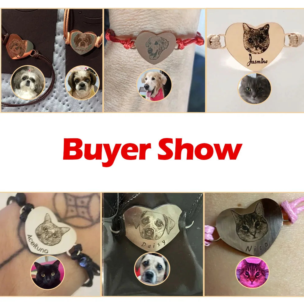 Custom Pet Portrait Bracelet Personalized Gift