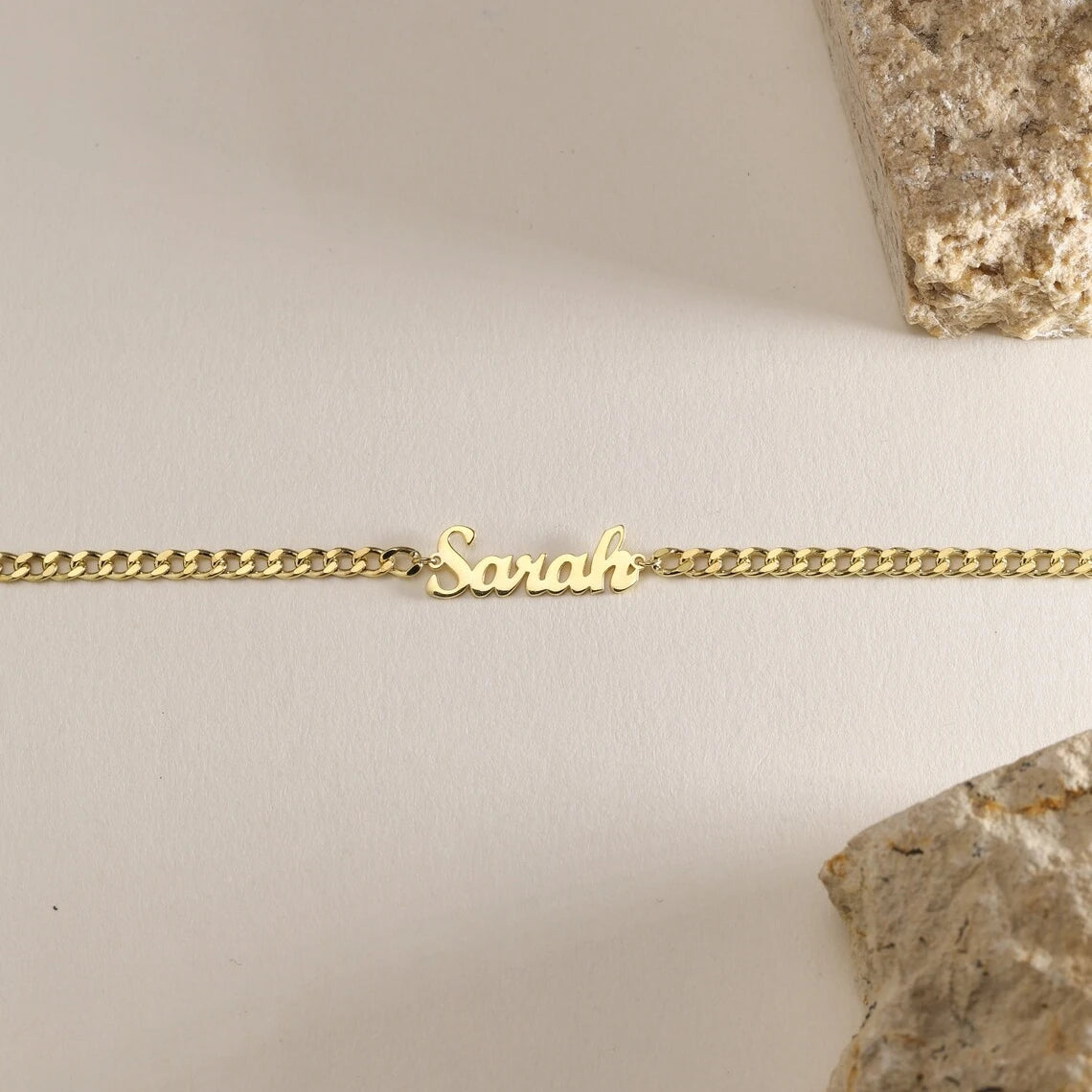 Stainless Steel Curb Chain Custom Name Bracelets