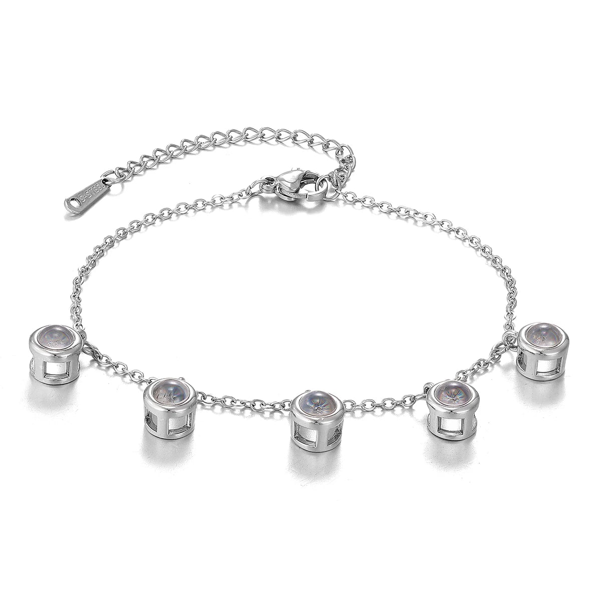 Custom Multi-Photo Projection Bracelet Personalized Gift for Women