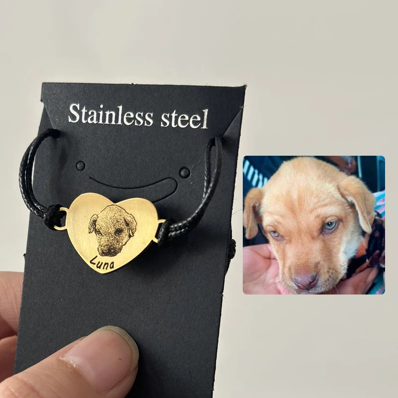 Custom Pet Portrait Bracelet Personalized Gift