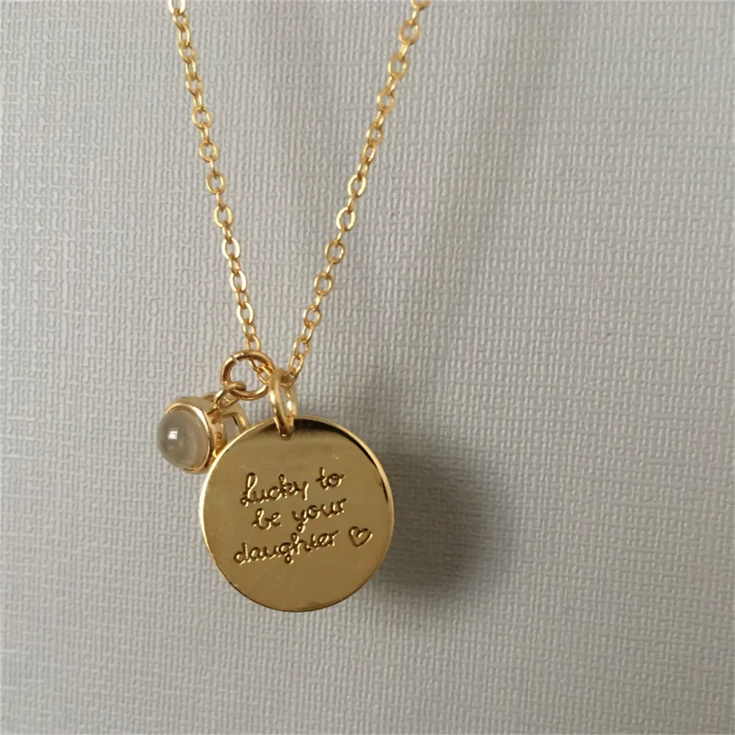 Personalized Projection Photo Necklace With Bar Necklaces Engraving Name