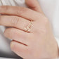 Personalized Double Names Ring - Adjustable  collares