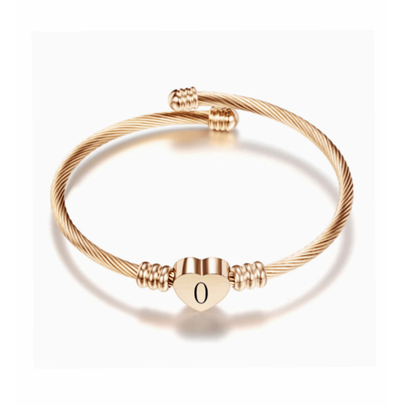 Love Wire Alphabet Bracelet
