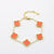 Four leaf clover bracelet women
