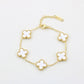 Four leaf clover bracelet women