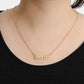 Zodiac Letter Pendant Necklace – Stainless Steel Chain with Symbolic Charm