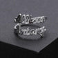 Personalized Double Names Ring - Adjustable  collares
