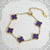Four leaf clover bracelet women