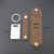 Custom Overprint Photo Leather Keychain – Detachable & Modern Art Design