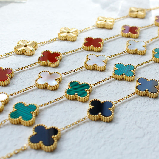 Four leaf clover bracelet women