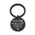 Driving safety stainless steel keychain Couple