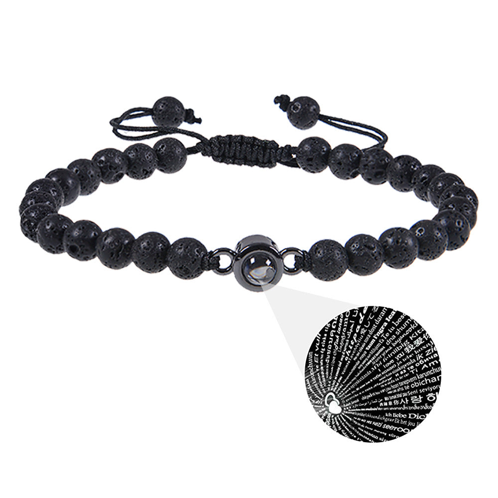 Photo Projection Bracelet 100 Languages "I Love You"
