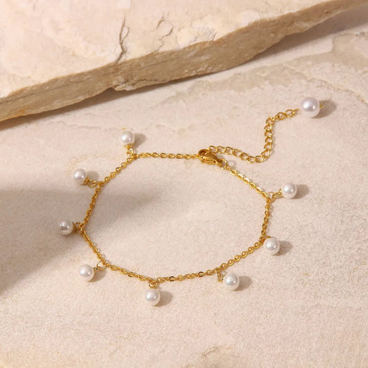 Elegance Glow 18K Pearl Drop Necklace