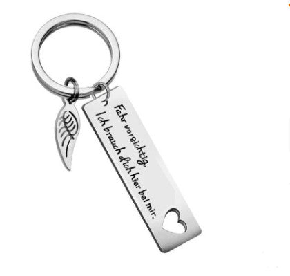 Stainless Drive Keychain