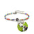 Custom Photo Projection Bracelet with Colored Diamonds