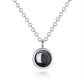 Personalized Photo Projection Necklace – Unisex Geometric Pendant with Hidden Picture