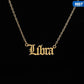 Zodiac Letter Pendant Necklace – Stainless Steel Chain with Symbolic Charm