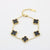 Four leaf clover bracelet women