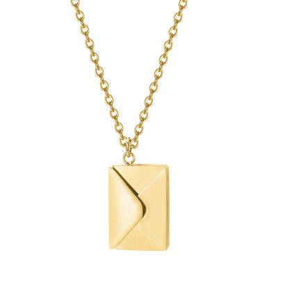 Personalized Envelope Photo Necklace