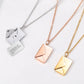 Personalized Envelope Photo Necklace