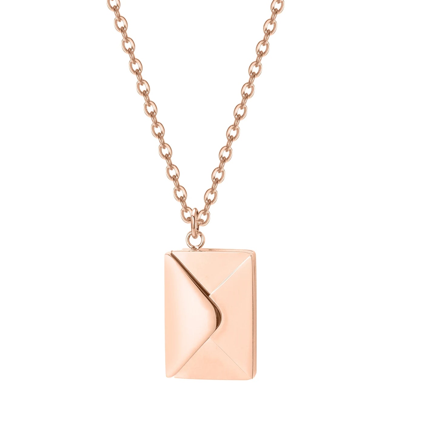 Personalized Envelope Photo Necklace