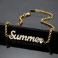 Personalized Iced Out Name Bracelet&Bangle Custom Gold Stainless Bracelets
