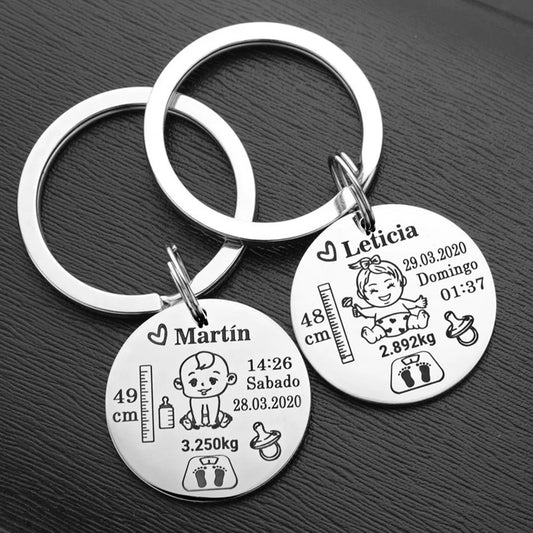 Lovely Personalized Baby Boys Girls Keychain
